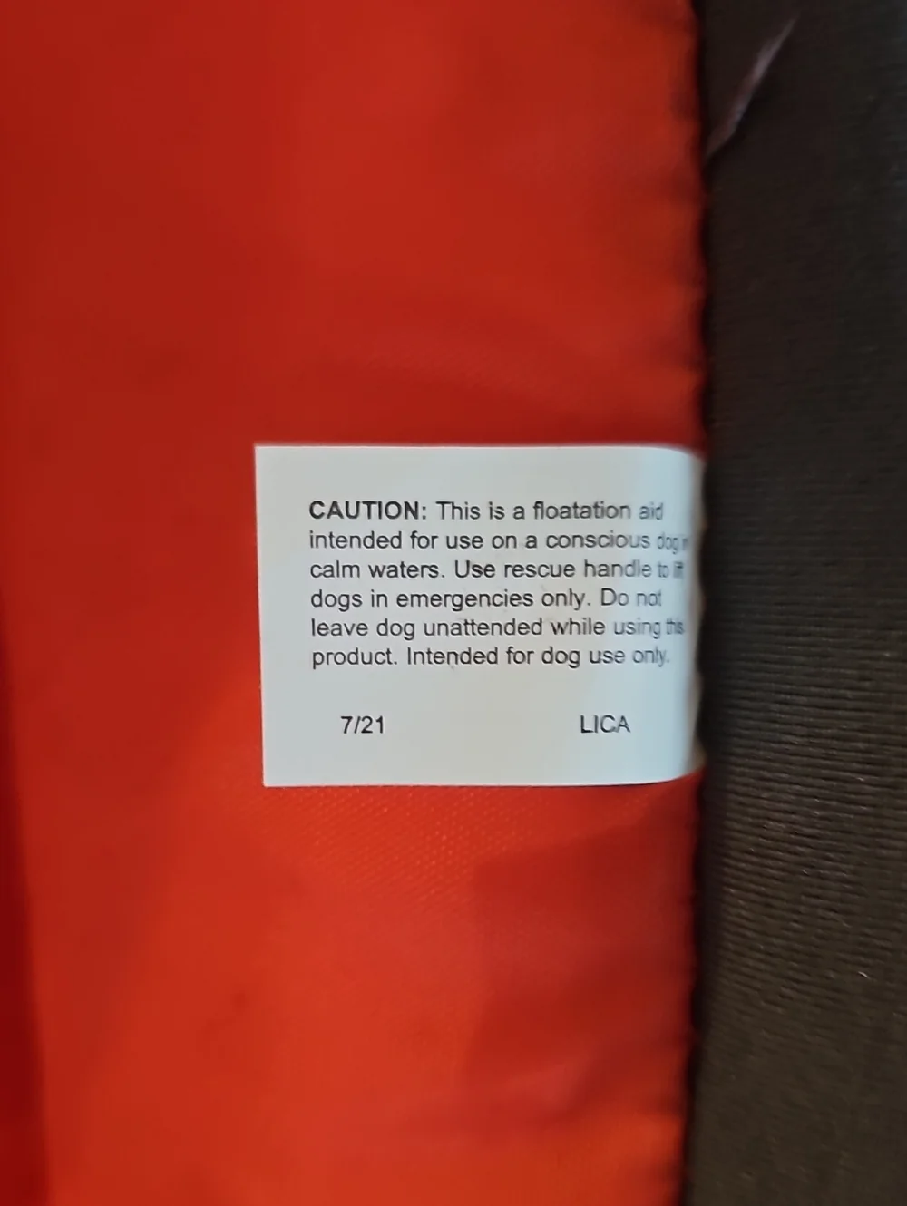 Dog Life Vest Outward Hound Orange  with Gray Trim, Size XS